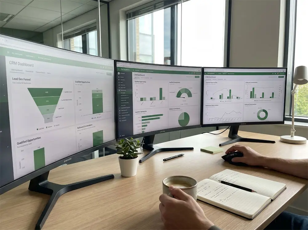 B2B outbound sales dashboard - Seven Circles sales infrastructure