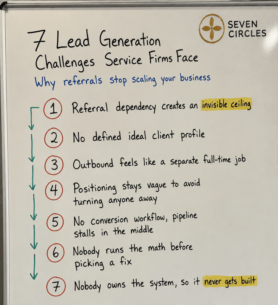 service business lead generation challenges